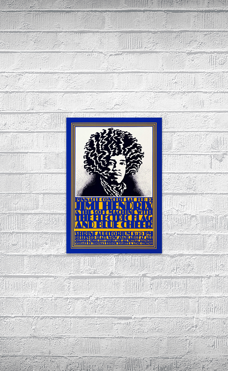 JIMI HENDRIX at LA - JVH ポスター | RHCP株式会社